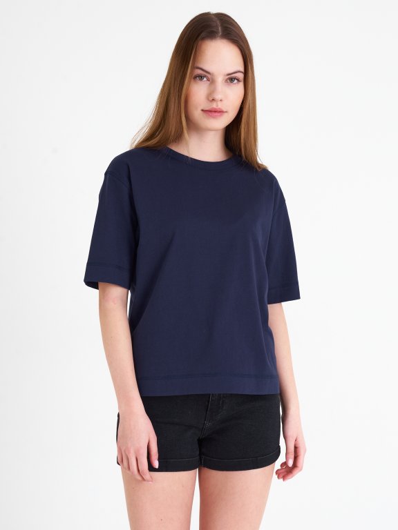 Základné basic bavlnené tričko dámske