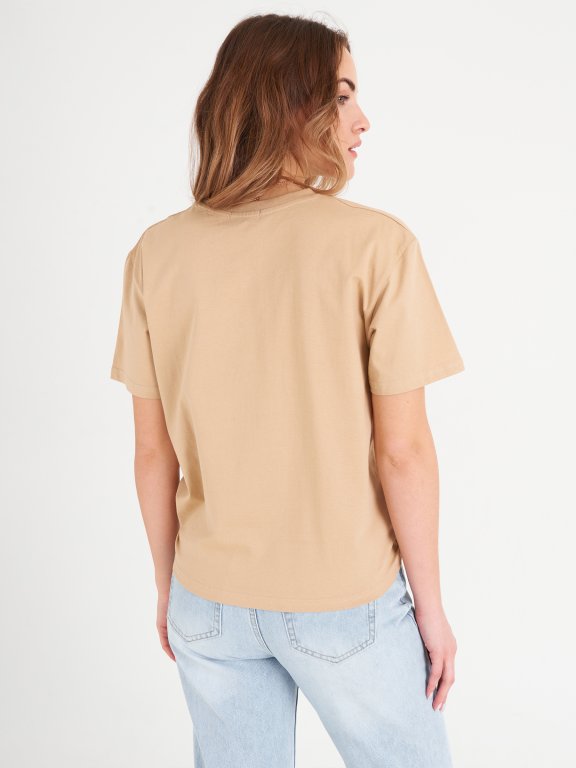 Základné tričko z bavlny oversize