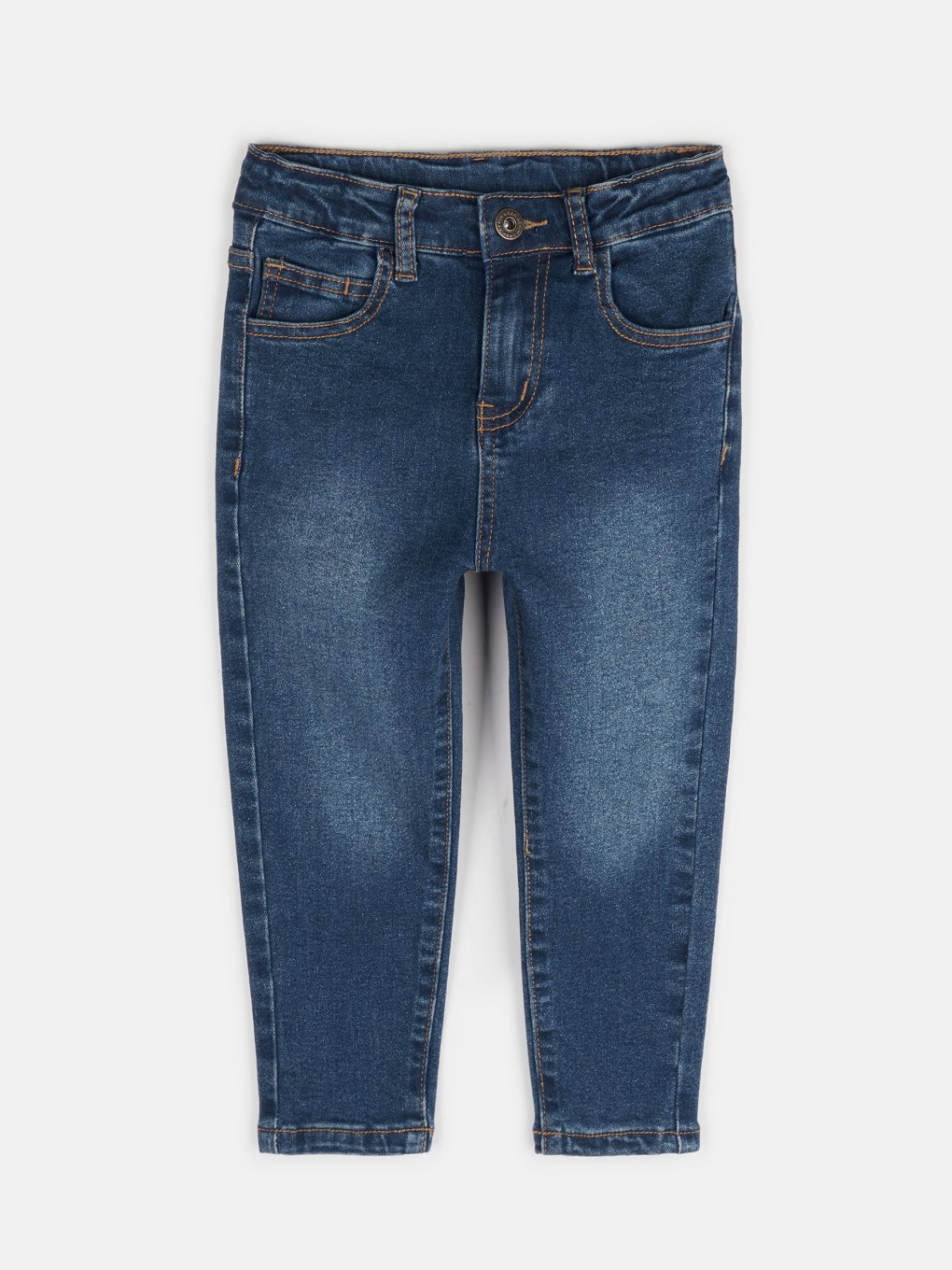 Straight slim basic jeans