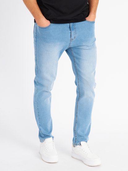 Základní straight slim džíny pánské