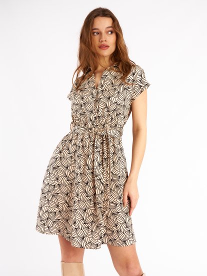 Viscose dress with print