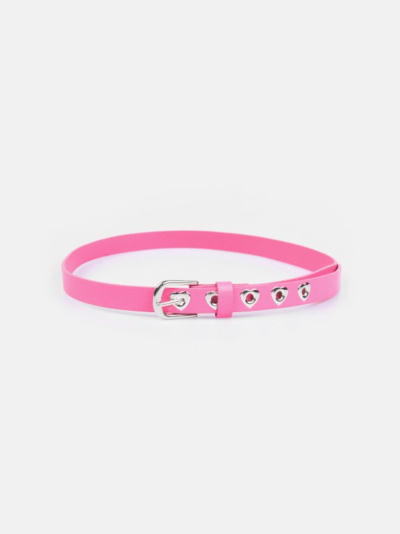 Belt with hearts studs
