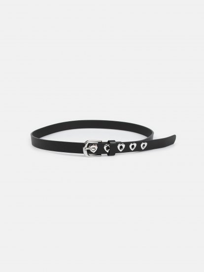 Belt with hearts studs