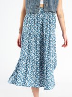 Vzorovaná dámská midi sukně