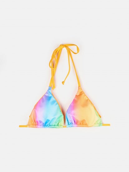 Rainbow bikini top