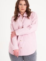 Košilová bunda oversized plus size