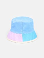 Reversible color block bucket hat