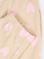 Oversizowe spodnie dresowe z sercami