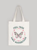 Canvas tote bag with print