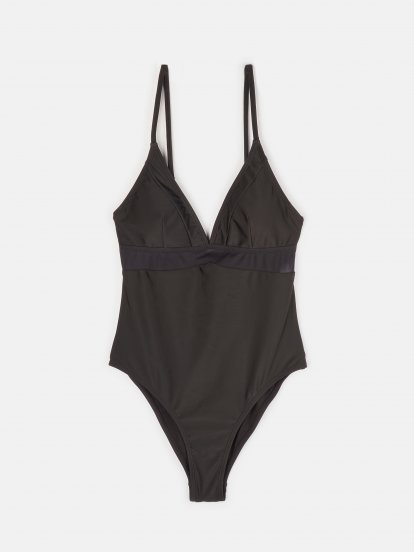 Swimsuit with mesh