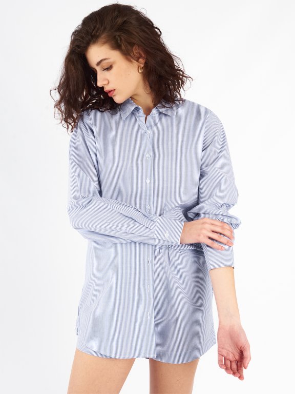 Prúžkovaná pyžamová košeľa