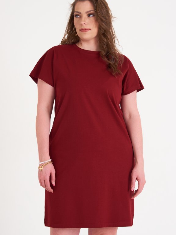 Bawełniana sukienka basic plus size