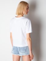 Základné basic bavlnené tričko dámske