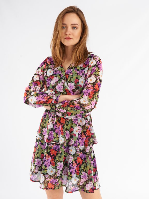Chiffon floral dress