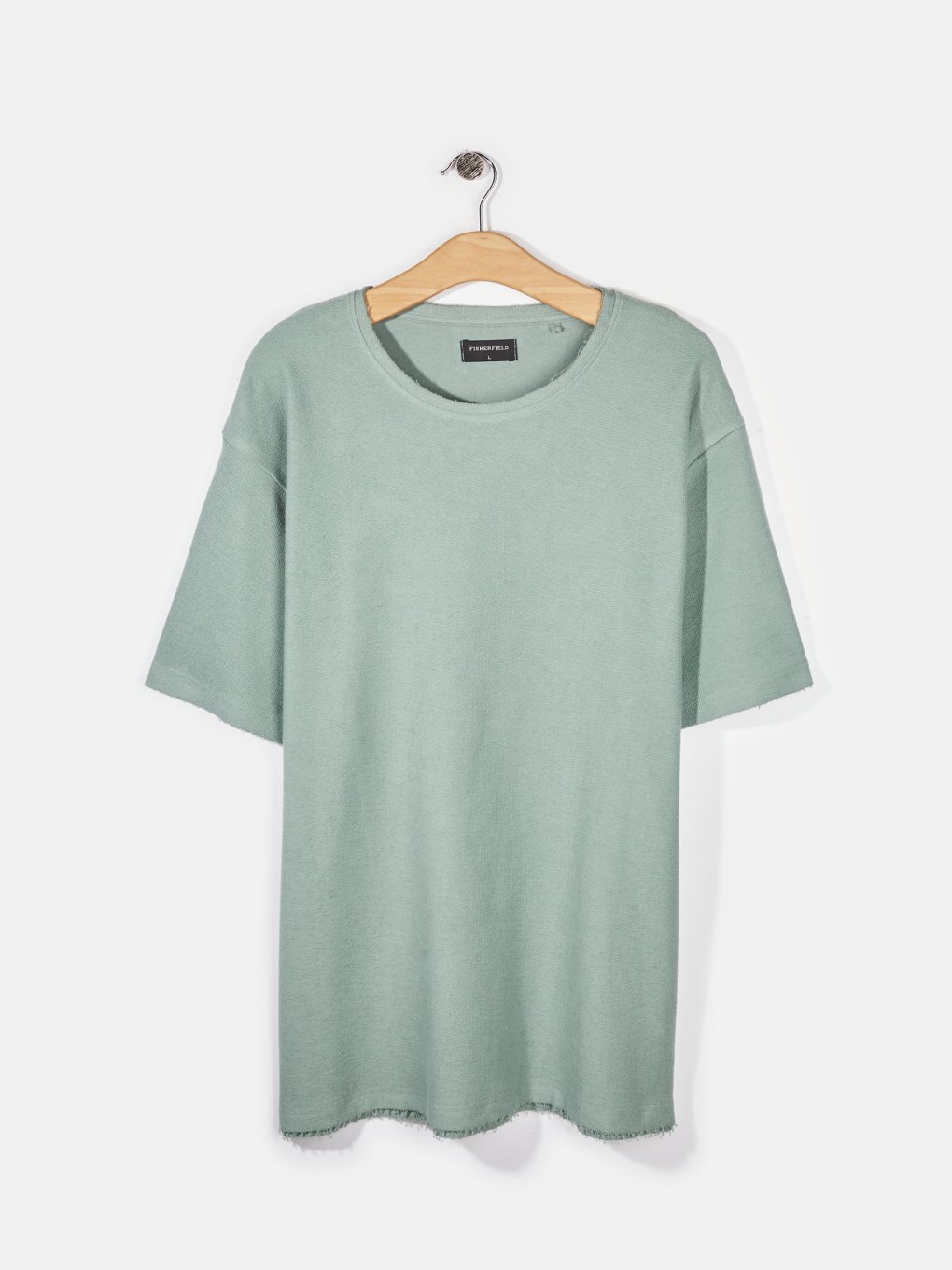 Relaxed cotton terry t-shirt