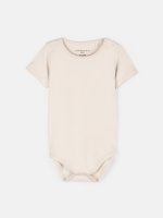 Basic elastic cotton baby bodysuit