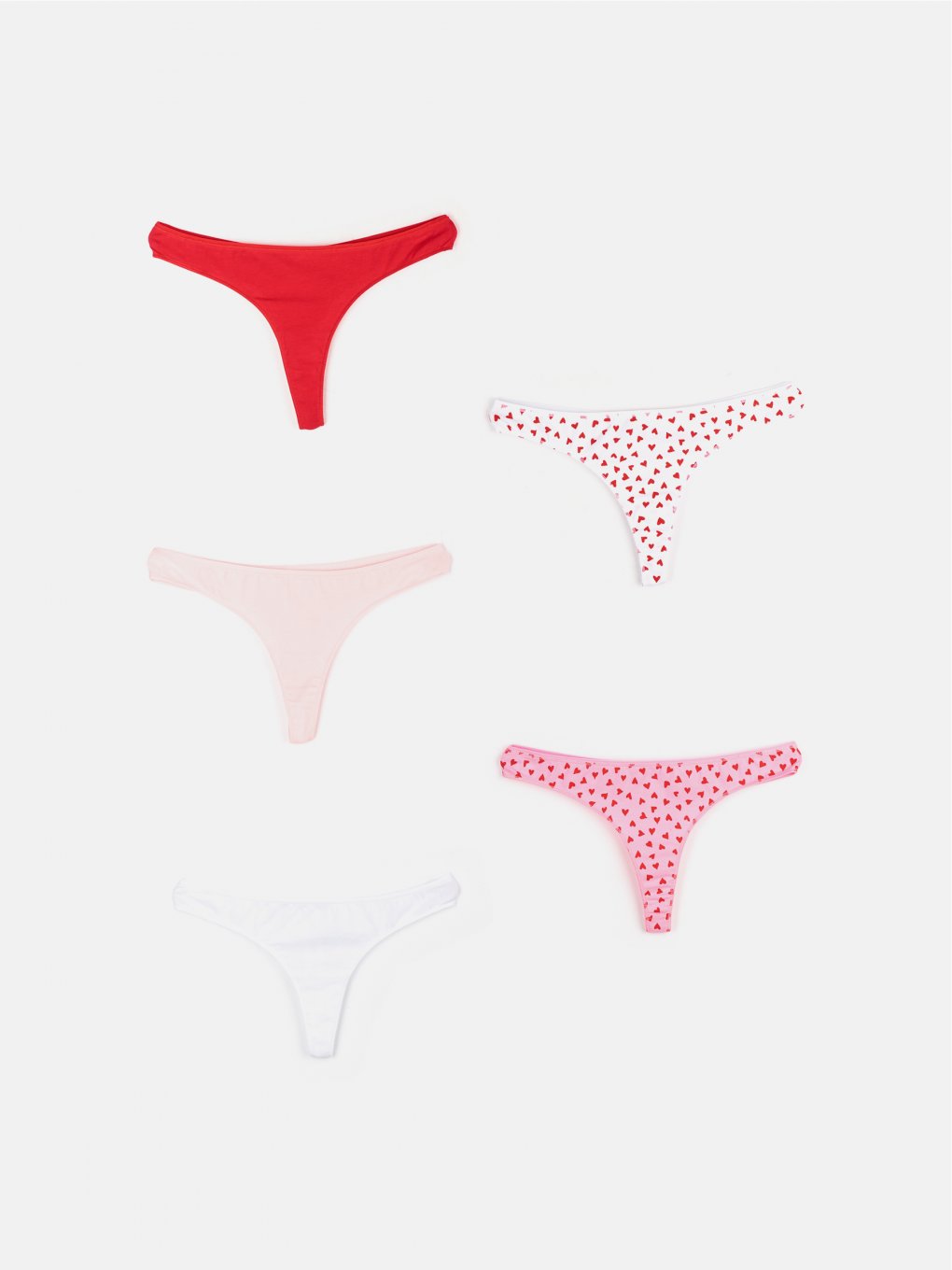 5 pack cotton thongs