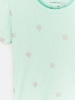Cotton dress with cats print