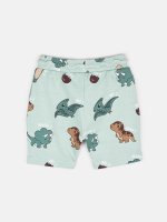Cotton shorts with dino print