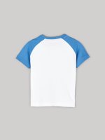 Cotton t-shirt with raglan sleeve
