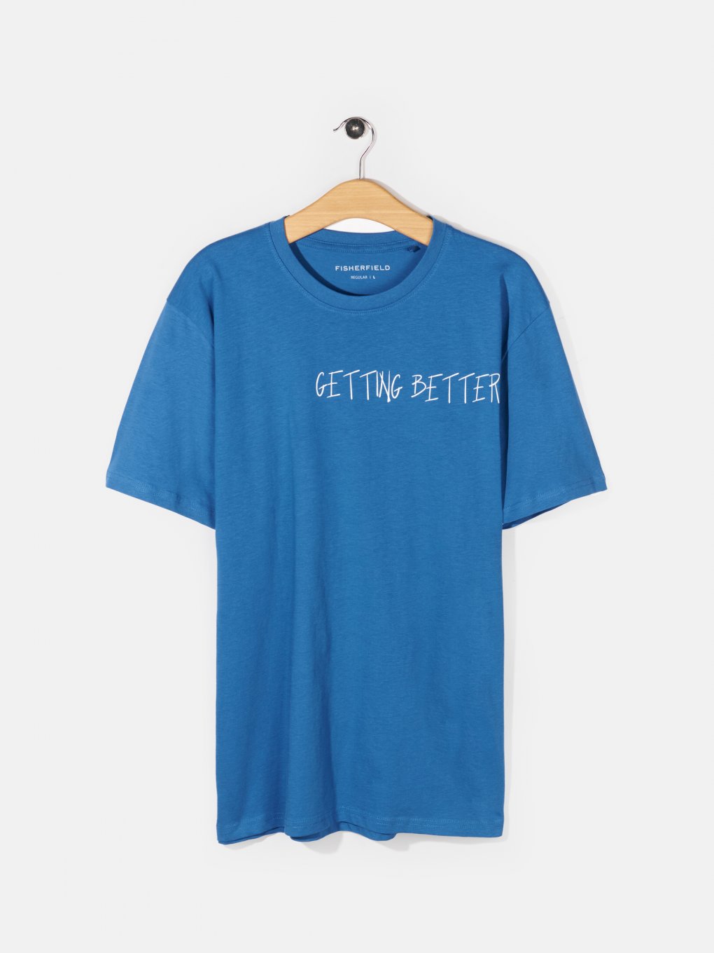 Slogan print cotton t-shirt