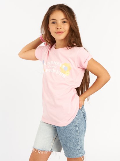 Bavlnené tričko s potlačou dievčenské
