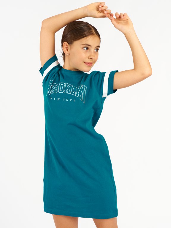 T-shirt cotton varsity dress