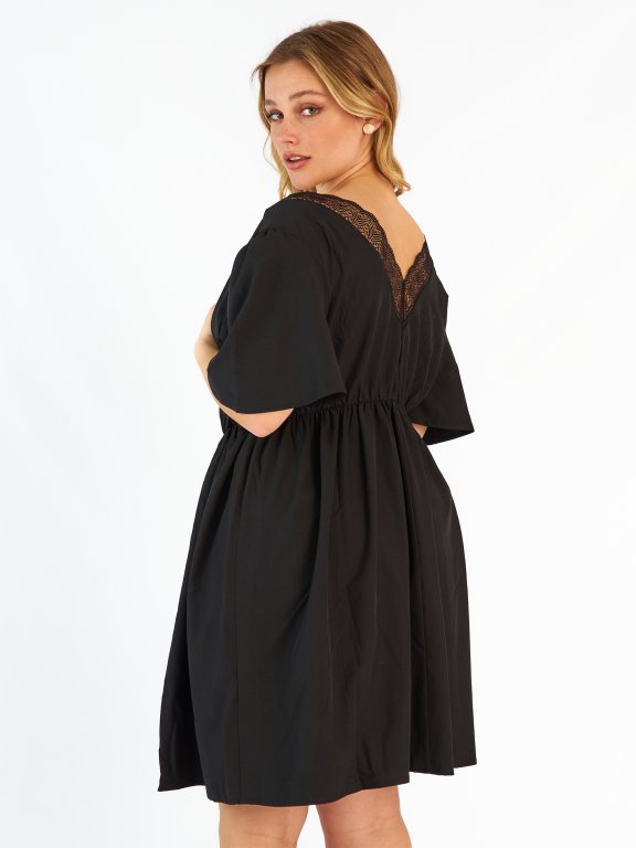 Plus size black dress