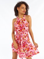 Flower print mini dress