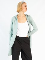 Long cardigan with waist string