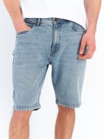 Straight denim shorts
