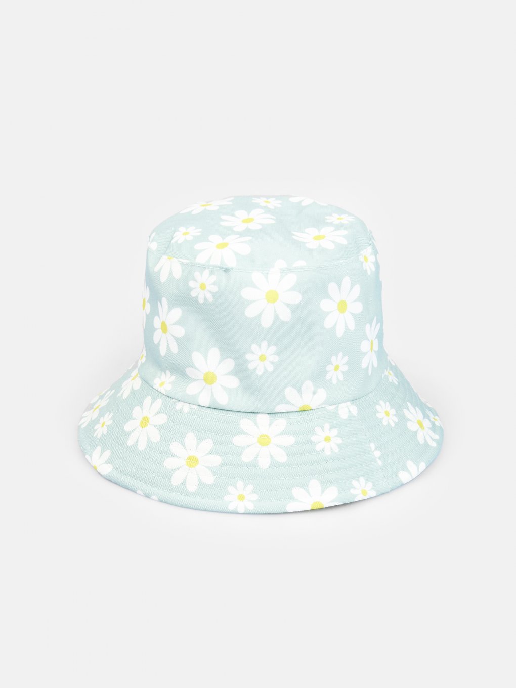 Reversable hat with floral print