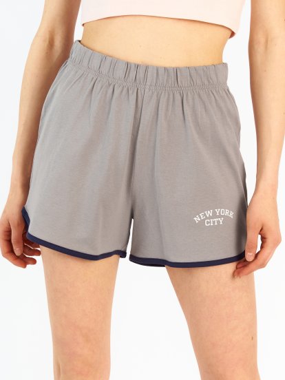 Varsity pyjama shorts