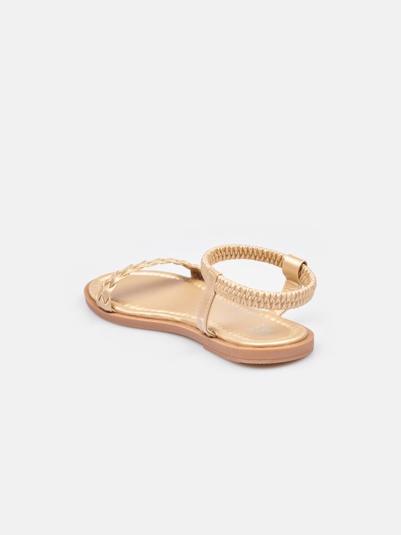 Gold sandals