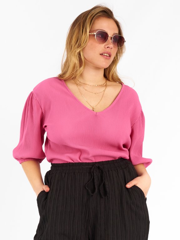 Plus size structured top