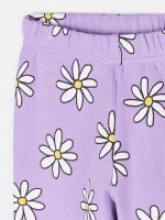 Spodnie dresowe z nadrukiem kwiatowym