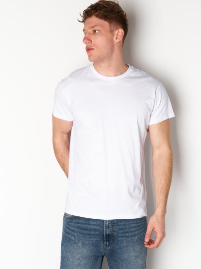 T-shirt basic z krótkimi rękawami