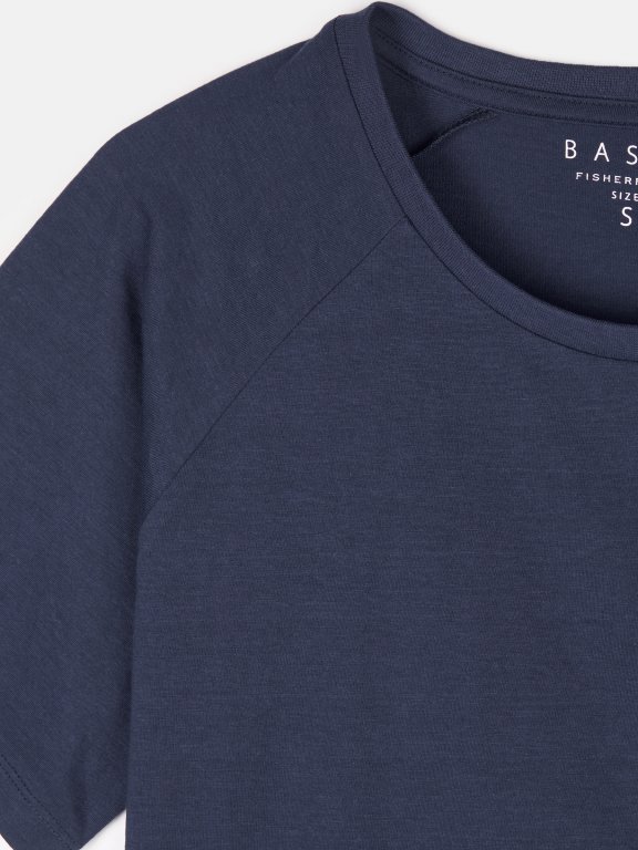 Basic cotton blended short sleeve t-shirt