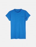 Basic cotton longline t-shirt with pocket