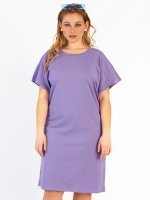 Plus size basic cotton dress