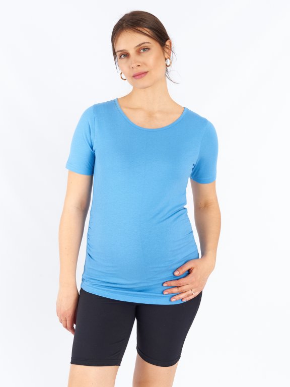 Základné tehotenské tričko s krátkym rukávom