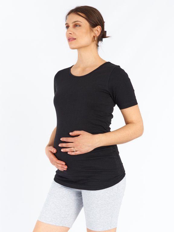 Základní těhotenské tričko s krátkým rukávem
