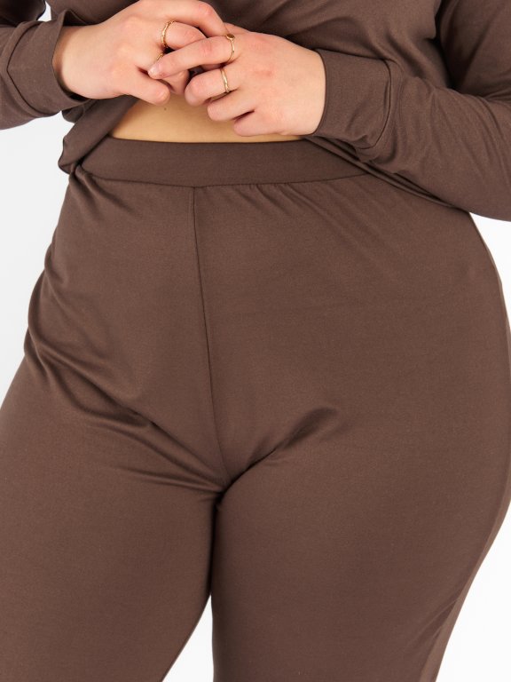 Klasyczne spodnie dresowe dla kobiet plus size