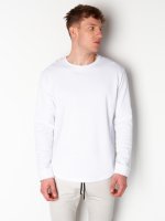 Basic cotton waffle knit long sleeve t-shirt