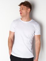 Basic waflowa koszulka z krótkim rękawem