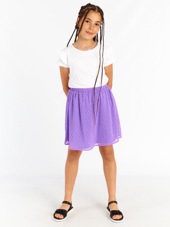 Áčková mini sukňa dievčenská