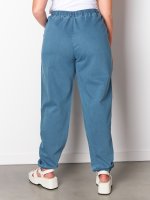 Plus size cotton joggers with pockets