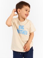 Bavlnené oversize tričko s nápisom chlapčenské