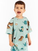 Cotton t-shirt with dino print