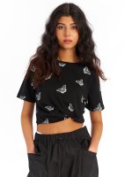 Bavlnené tričko s potlačou motýle